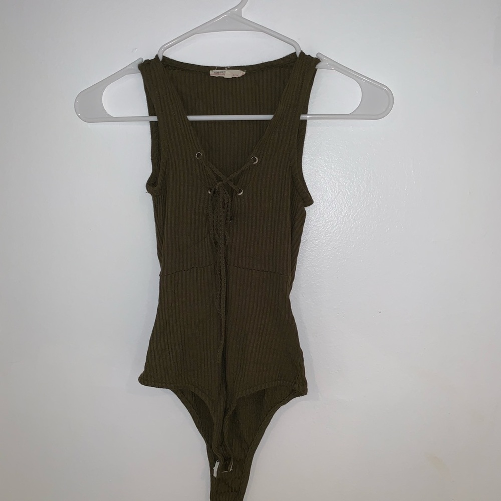 Navy Green Body Suit